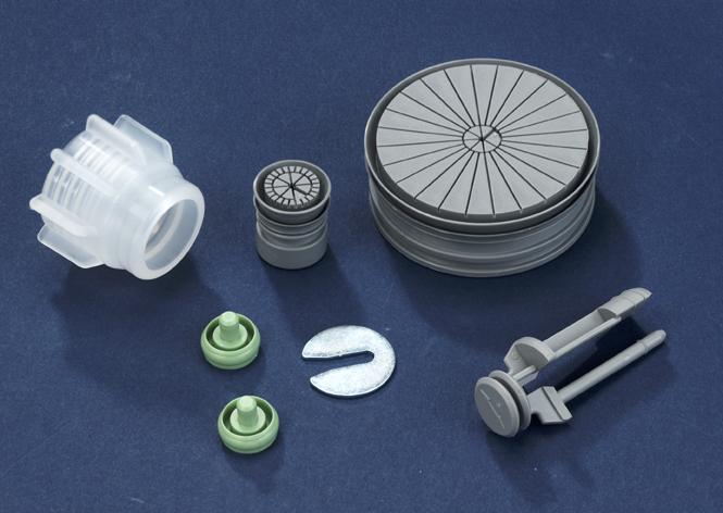 6 sulzer mixpac AC 200ml cartridges components